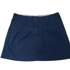 Vineyard Vines Womens Navy Blue Cotton golf mini Skirt with pockets Size 4